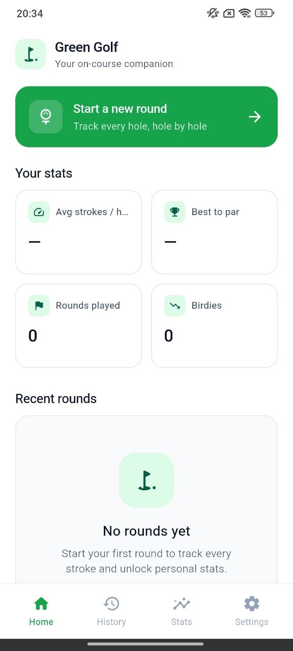 New round screen
